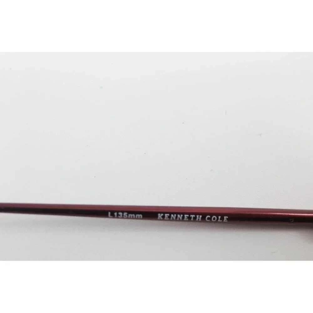 Kenneth Cole Bend Midler 450 Oval Burgundy Metallic Eyeglasses Frames L135mm
